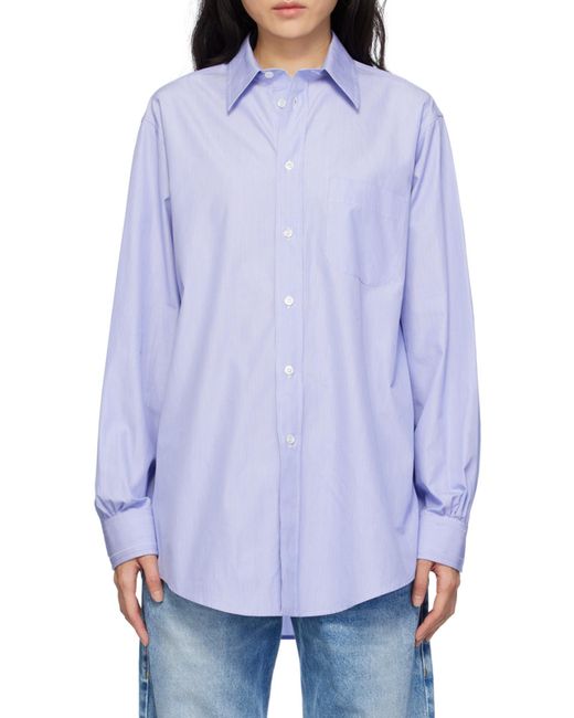 Maison Margiela White Long-Sleeved Buttoned Shirt