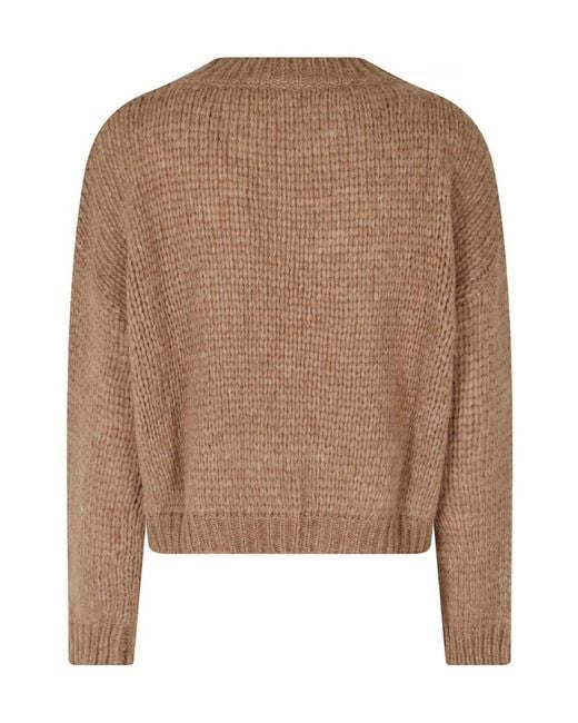 Roberto Collina Brown Crew-Neck Sweater