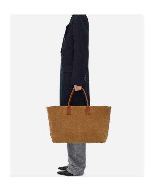 Bottega Veneta Brown Large Cabat