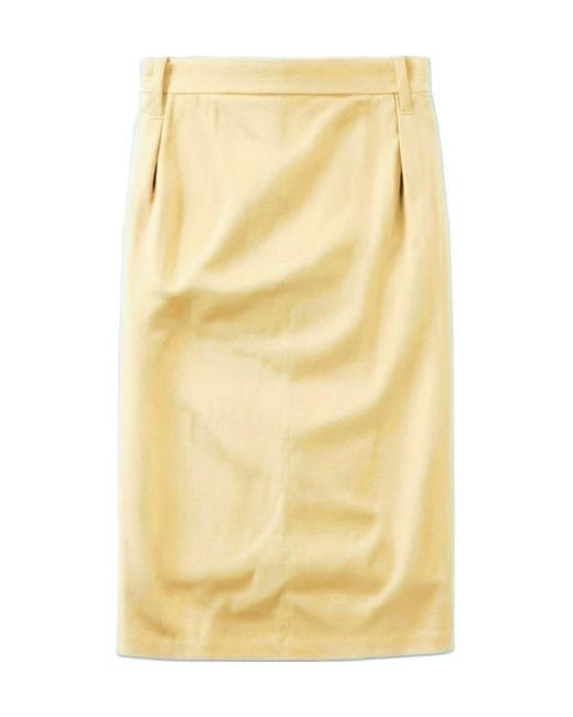N°21 Yellow Pencil Skirt