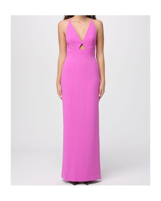 Solace London Pink Milly Backless Dress