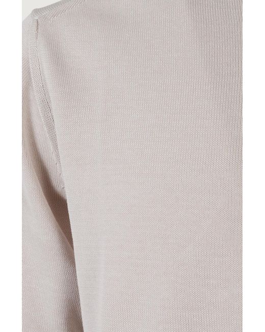 Eleventy Gray Short-Sleeved Crewneck Knitted Jumper for men