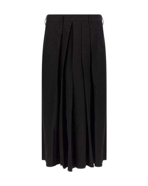 Yohji Yamamoto Black 'Hakama' Pants for men