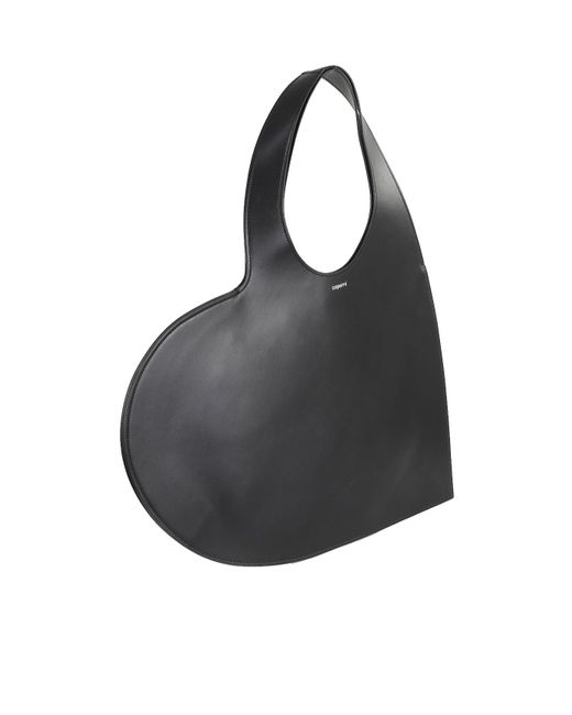 Coperni Black Double Heart Handbag