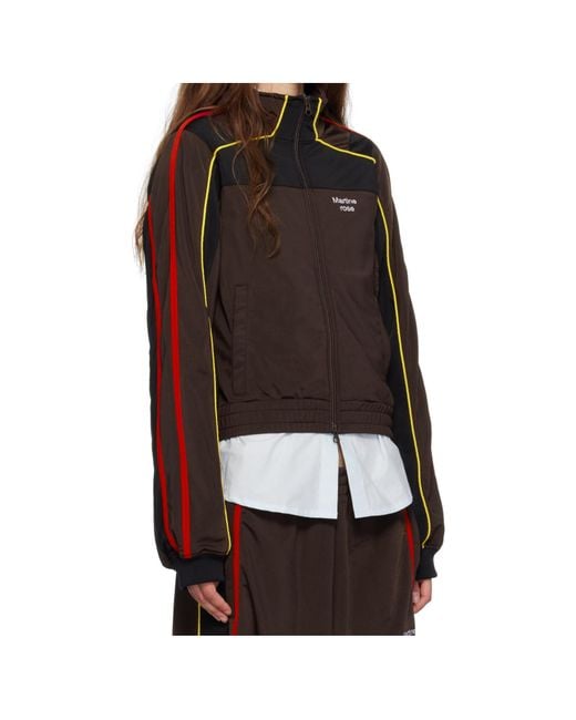 Martine Rose Blue Shrunken Track Jacket for men