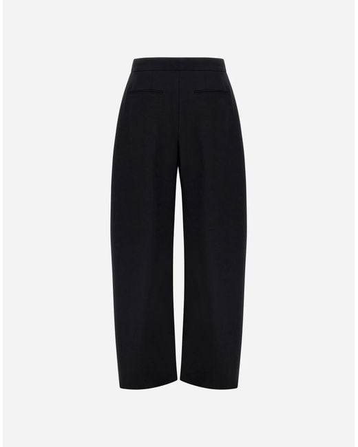 Herno Black Palazzo Trousers