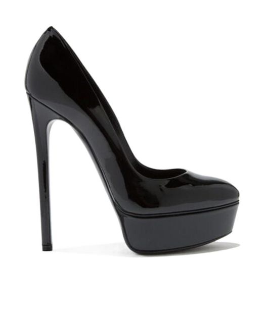 Casadei Black Flora Pumps