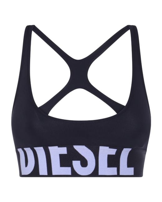 DIESEL Blue Allison D Pop Logo Performance Bra