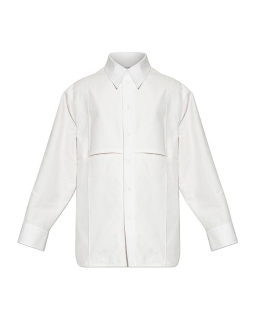 Bottega Veneta White Long Sleeve Shirt for men