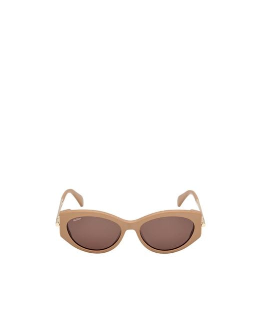 Max Mara Pink Roquebrune Cat-Eye Frame Sunglasses