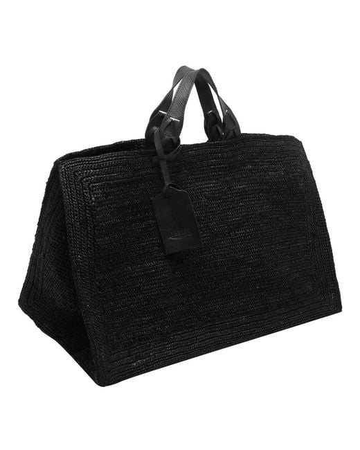 IBELIV Black Quadra Top Handle Bag