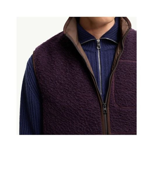 Moncler Purple Knit Vest for men