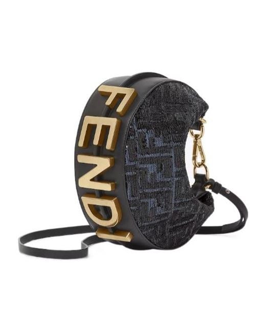 Fendi Black Graphy Mini Bag