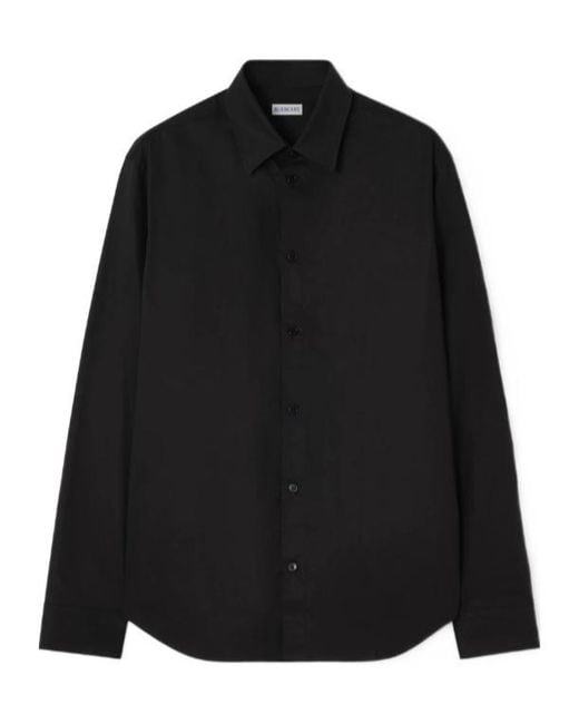 Burberry Black Slim Fit Cotton Shirt for men