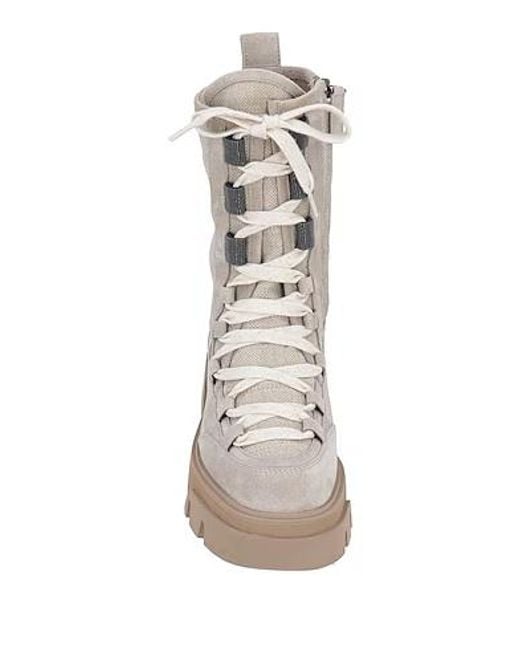 Brunello Cucinelli Gray Ankle Boots