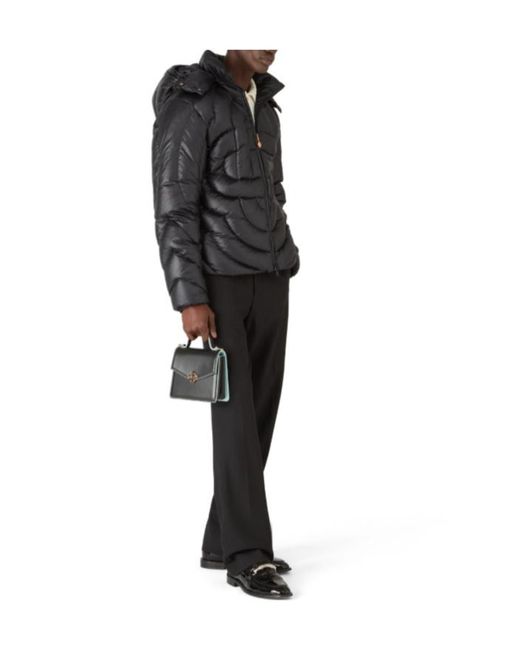 Casablanca Black Logo Quilted Down Jacket for men