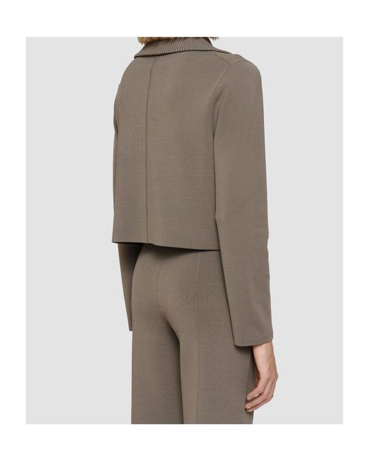 Joseph Gray Milano Cropped Stretch-Knit Jacket