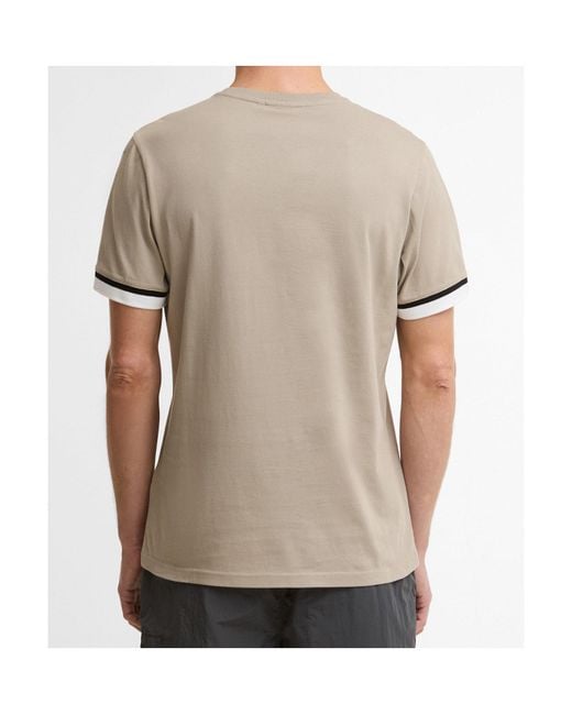 Barbour Gray Evan Short-Sleeved T-Shirt for men