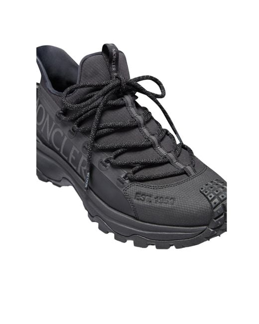 Moncler Black Trailgrip Lite 2 Lace-Up Sneakers
