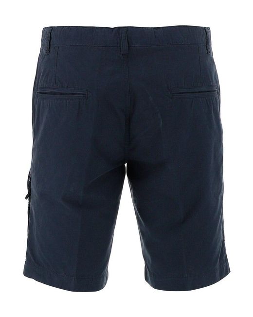 Aspesi Blue Knee High Shorts for men