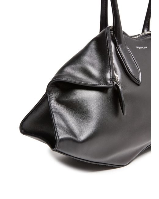 McQueen Black Manta Handbag