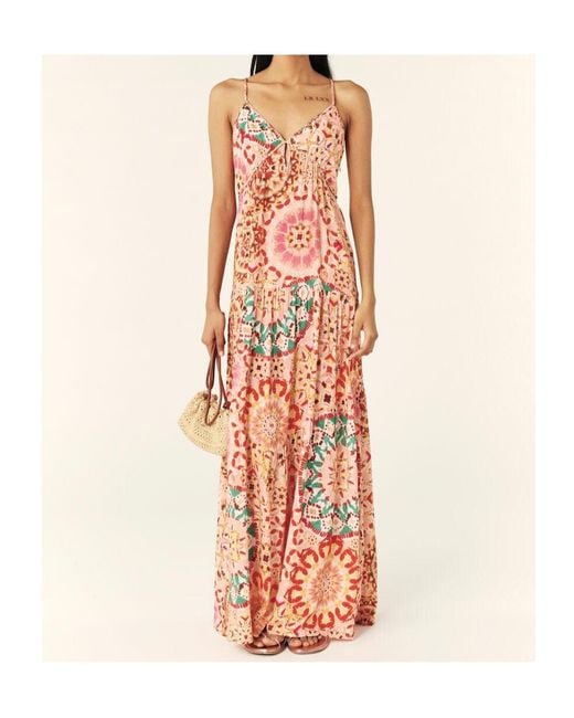Ba&sh White Lamia Graphic-Print Dress
