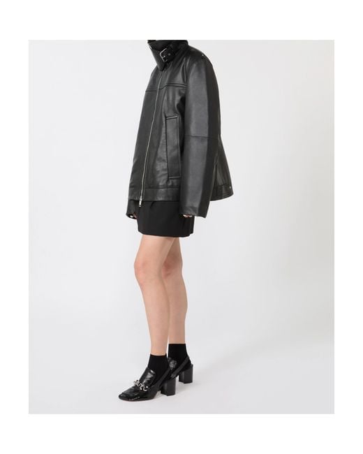 Sportmax Black High-Neck Zipped Jacket