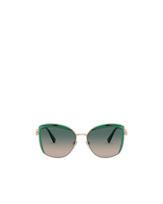 BVLGARI Green Box Logo Sunglasses