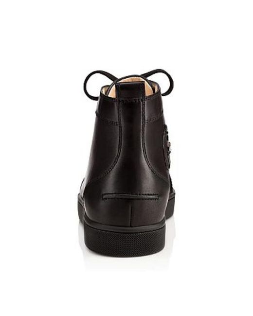 Christian Louboutin Black Louis High Top Sneakers for men