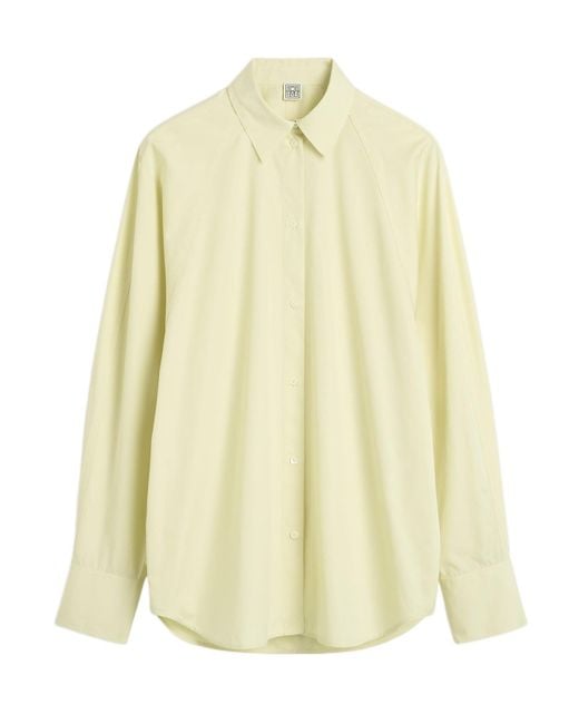 Totême Yellow Raglan-Sleeves Shirt