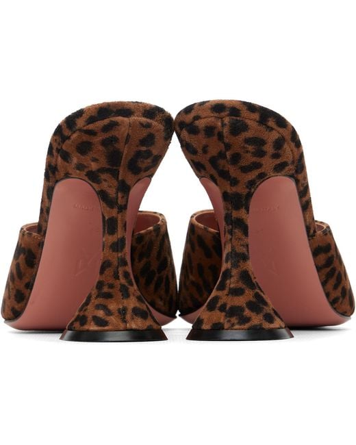 AMINA MUADDI Brown Lupita 95 High-Heeled Sandals