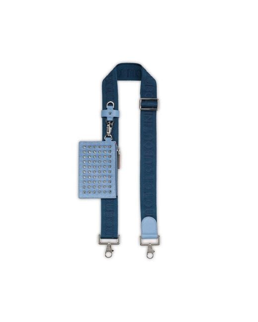 Christian Louboutin Blue Studded Shoulder Bag for men