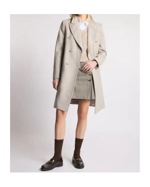 Fay Natural Double-Breasted Coat