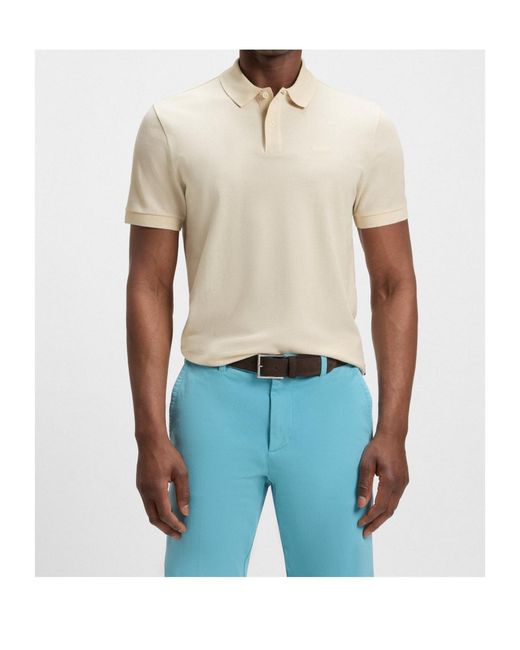 Boss White Pallas Polo Shirt for men