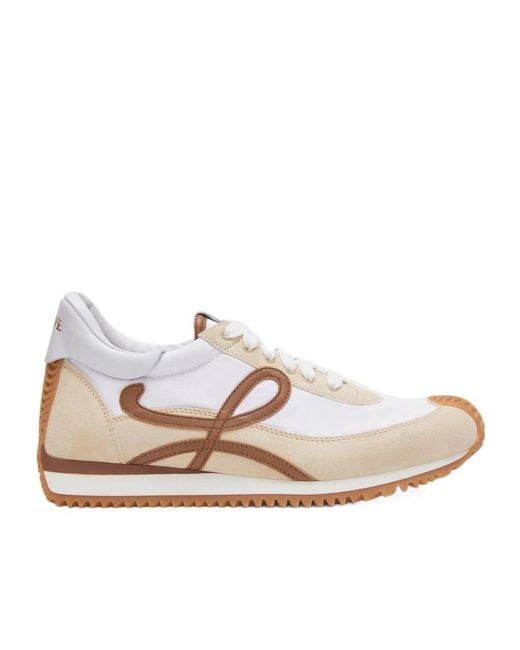 Loewe Multicolor Flow Runner Suede And Leather Sneakers