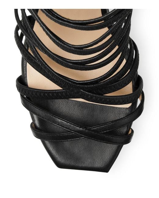 Stuart Weitzman Black Open-Toed Sandals