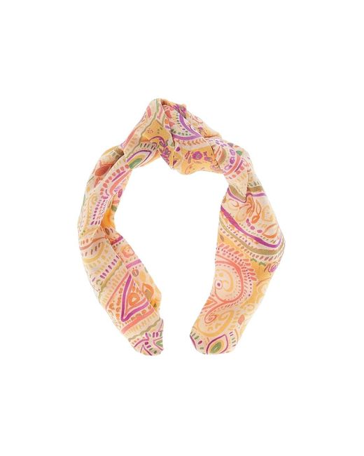 Etro Pink Pattern Printed Hair Accessories