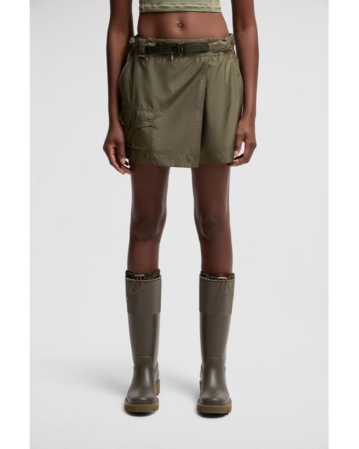 Moncler Green Belted Mini Skort