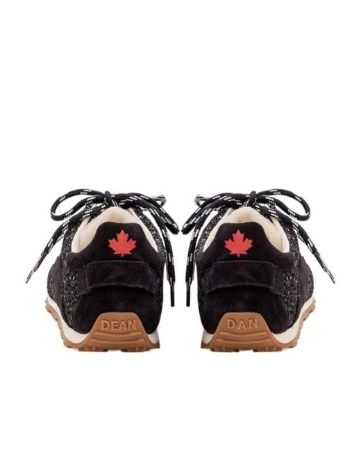DSquared² Black Sequined Sneakers