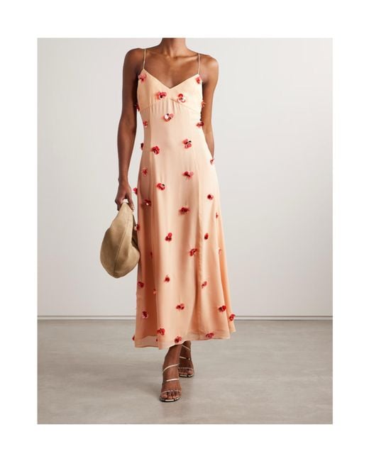 Ulla Johnson Pink Spaghetti Strap Dress