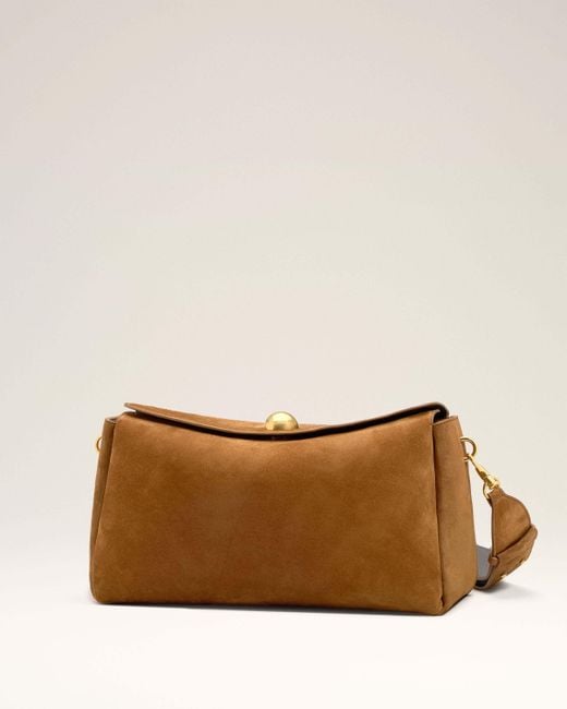 AMI Brown Carrousel Medium Shoulder Bag for men
