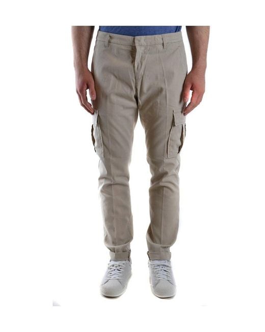 Dondup Gray Trousers for men