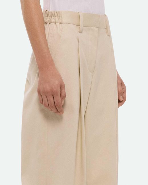 Helmut Lang Natural Pleated Casual Pants