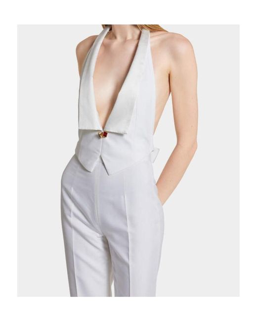 DSquared² White Halterneck Top