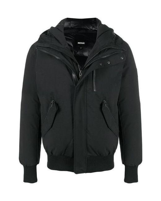 Mackage Black Dixon Hooded Down Jacket for men