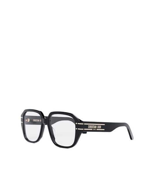 Dior White Eyewear Square Frame Glasses