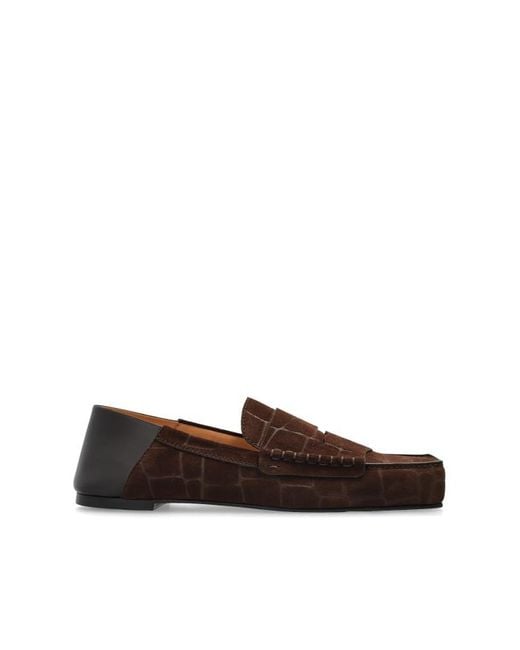 Jacquemus Brown Leather Boots Carre for men