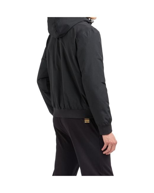 EA7 Blue Logo-Printed Zipped Jacket for men