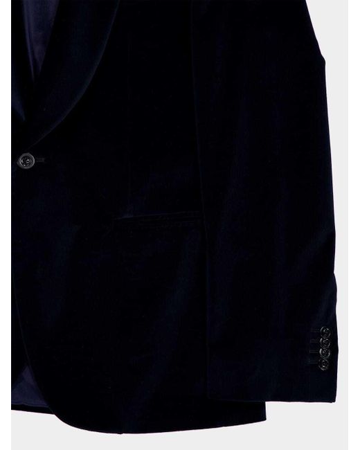 Boglioli Blue Long-Sleeved Suit Coat for men