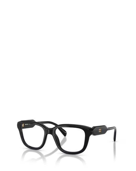 Miu Miu White Eyewear Rectangle Frame Glasses